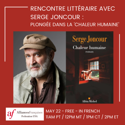 Rencontre Littéraire avec Serge Joncourt